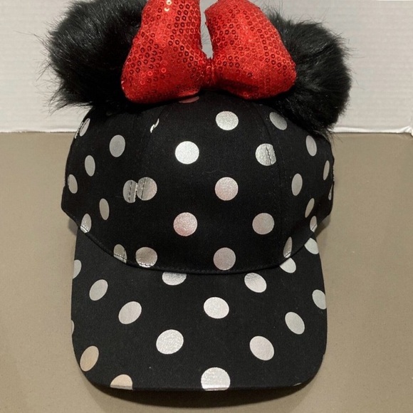 Disney Other - Disney Black and White Polka Dot Cap